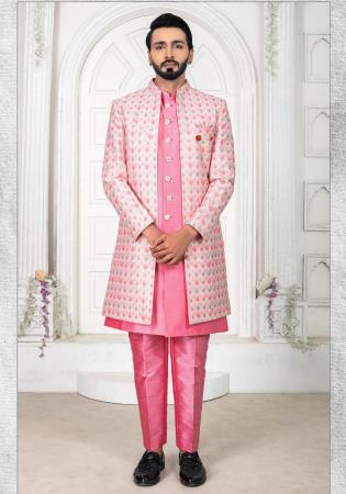 Picture of Grand Silk Light Pink Indo Western
