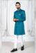 Picture of Charming Silk Sea Green Indo Western