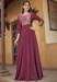 Picture of Ideal Satin Medium Purple Readymade Gown