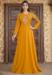 Picture of Enticing Satin Dark Golden Rod Readymade Gown
