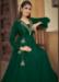 Picture of Delightful Satin Dark Green Readymade Gown