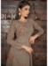 Picture of Alluring Satin Rosy Brown Readymade Gown
