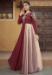 Picture of Wonderful Satin Maroon Readymade Gown