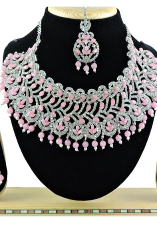 Picture of Marvelous Pink Necklace Set