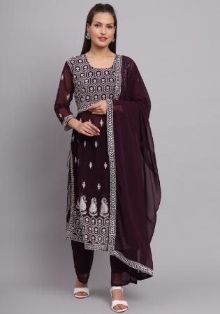 Picture of Admirable Georgette Black Readymade Salwar Kameez