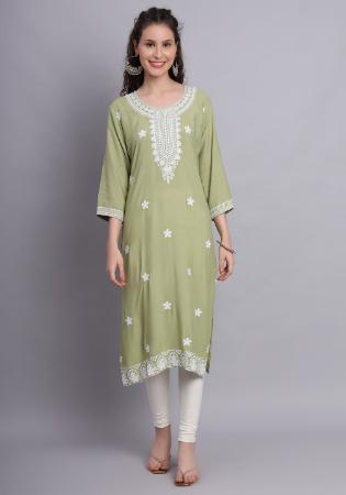 Picture of Admirable Rayon Rosy Brown Kurtis & Tunic