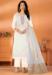 Picture of Stunning Silk White Straight Cut Salwar Kameez