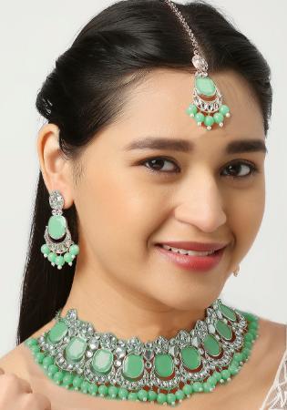 Picture of Beauteous Dark Sea Green Necklace Set