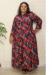 Picture of Sublime Rayon Fire Brick Readymade Gown