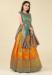 Picture of Comely Silk Golden Rod Readymade Gown