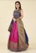 Picture of Good Looking Silk Medium Violet Red Readymade Gown