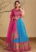 Picture of Stunning Silk Steel Blue Readymade Gown