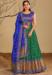 Picture of Superb Silk Sea Green Readymade Gown