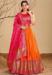 Picture of Beauteous Silk Dark Orange Readymade Gown