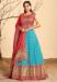 Picture of Alluring Silk Medium Turquoise Readymade Gown