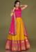 Picture of Appealing Silk Orange Readymade Gown