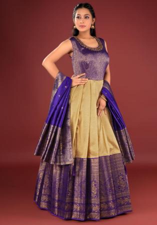 Picture of Radiant Silk Burly Wood Readymade Gown