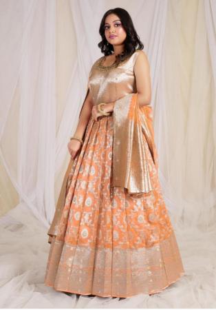 Picture of Taking Silk Dark Salmon Readymade Gown