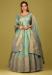 Picture of Shapely Silk Dark Sea Green Readymade Gown