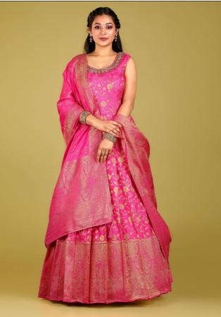 Picture of Splendid Silk Light Coral Readymade Gown