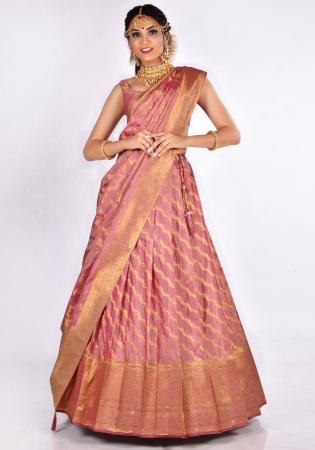 Picture of Charming Silk Pale Violet Red Lehenga Choli