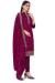 Picture of Magnificent Silk Purple Straight Cut Salwar Kameez