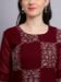 Picture of Delightful Georgette Maroon Kurtis & Tunic