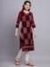 Picture of Delightful Georgette Maroon Kurtis & Tunic
