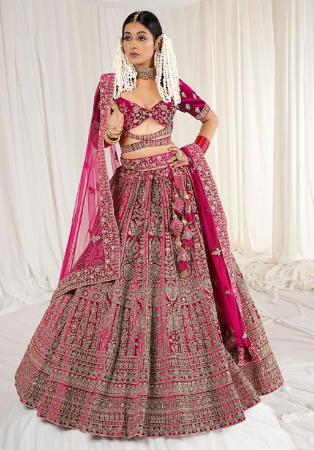 Picture of Delightful Georgette Rosy Brown Lehenga Choli