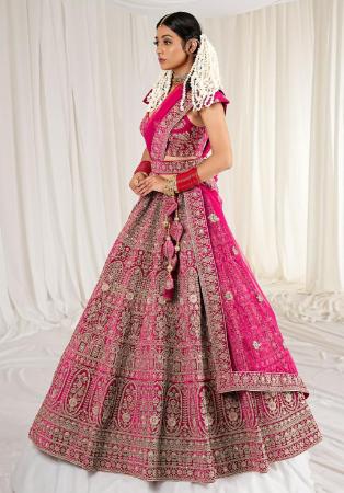 Picture of Sublime Georgette Indian Red Lehenga Choli