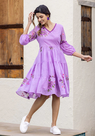 Picture of Classy Georgette Violet Kurtis & Tunic