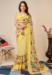 Picture of Excellent Net Yellow Saree