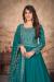 Picture of Beauteous Silk Teal Anarkali Salwar Kameez