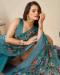 Picture of Beauteous Net Steel Blue Saree