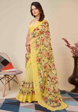 Picture of Beautiful Net Burly Wood Saree