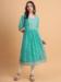 Picture of Beautiful Georgette Medium Turquoise Kurtis & Tunic