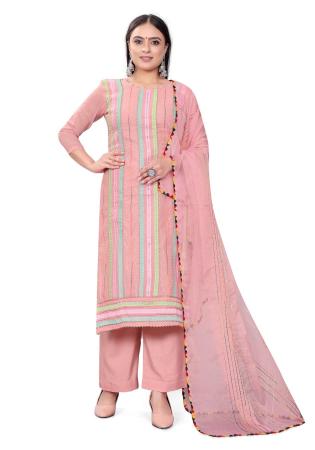Picture of Taking Cotton Light Pink Readymade Salwar Kameez