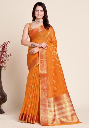 Picture of Marvelous Silk Chocolate Saree