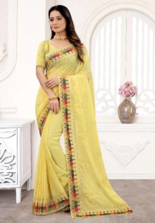 Picture of Charming Georgette Khaki Saree