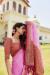 Picture of Fine Georgette Pale Violet Red Saree