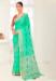 Picture of Comely Linen Turquoise Saree