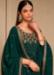 Picture of Marvelous Georgette Dark Green Party Wear Gown