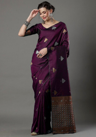 Picture of Enticing Silk Brown Saree