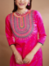 Picture of Silk Medium Violet Red Readymade Salwar Kameez