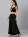 Picture of Cotton & Georgette & Net Black Readymade Gown