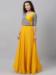 Picture of Cotton & Georgette & Net Dark Golden Rod Readymade Gown