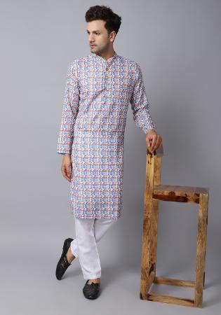 Picture of Comely Cotton Silver Kurtas