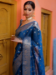 Picture of Lovely Silk Midnight Blue Saree