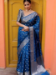 Picture of Lovely Silk Midnight Blue Saree