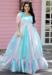 Picture of Grand Georgette Medium Turquoise Readymade Gown